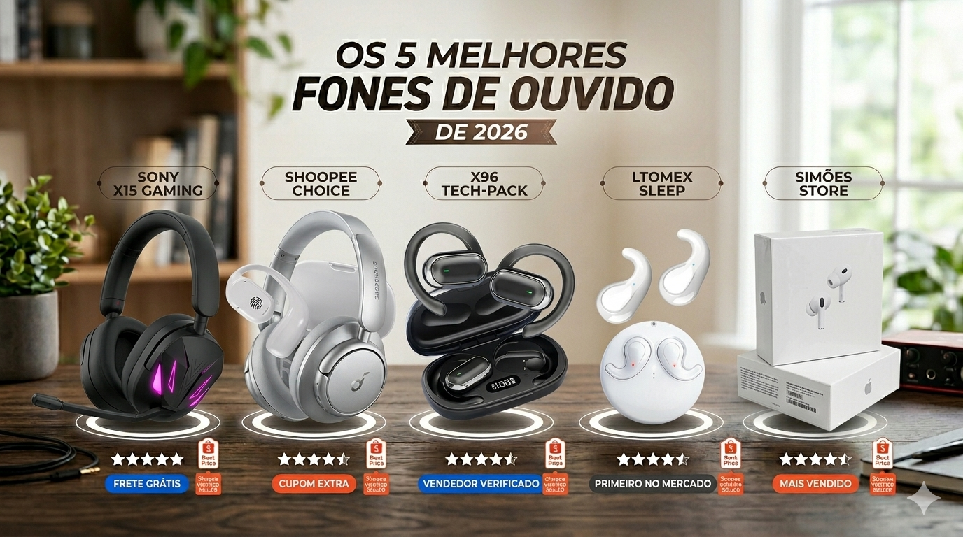 🏆 Os 5 melhores fones Bluetooth baratos que parecem premium em 2026